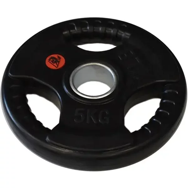 Disques De Musculation Olympique Avec PoignéEs Fit & Rack 5 Kg-image