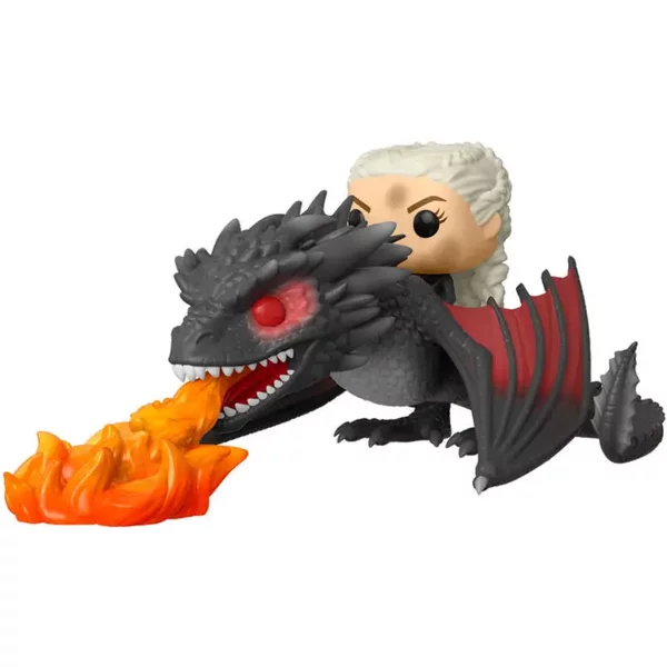 Figurine Funko Game Of Thrones Daenerys On Fiery Drogon-image