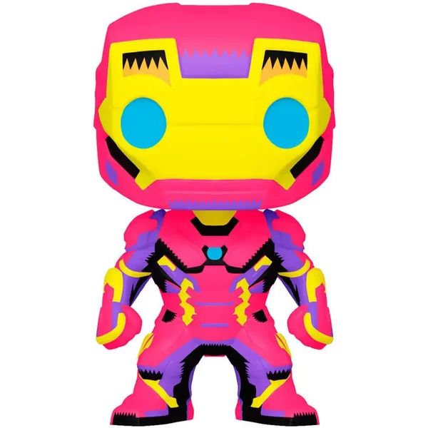 Figurine Funko Pop Marvel Iron Man Black Light Exclusive-image