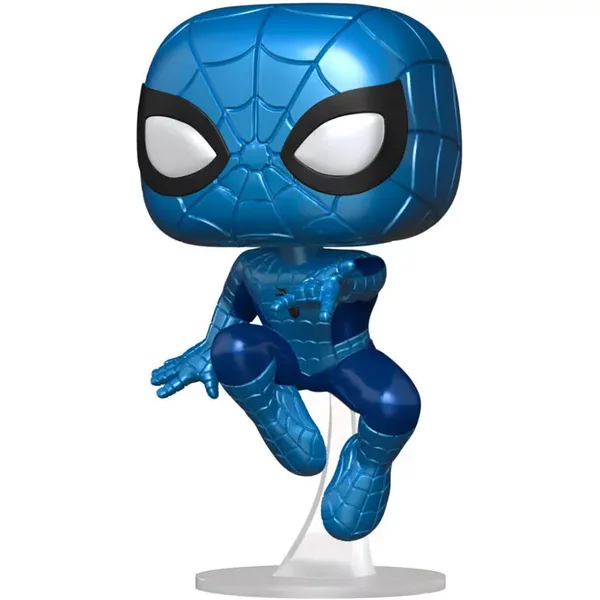 Figurine Funko Pop Marvel Make A Wish Spiderman Metallic-image