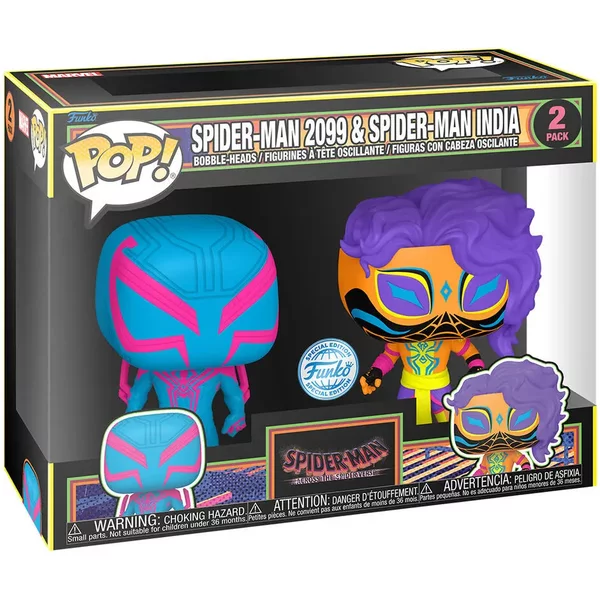 Figurine Funko Pop Spider-Man - Spider-Man 2099 & Spider-Man India Exclusive-image