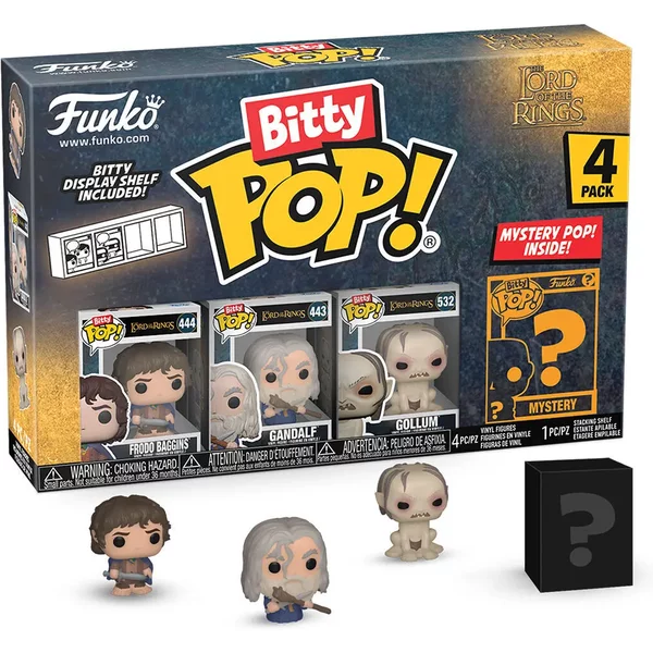Figurine Bitty Pop The Lord Of The Rings Frodo Funko Blister 4 (X4)-image