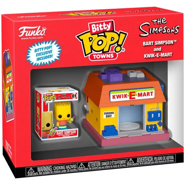 Figurine Stadt Simpsons Bart Simpsons Und Kwik-E-Mart Funko (X12)-image