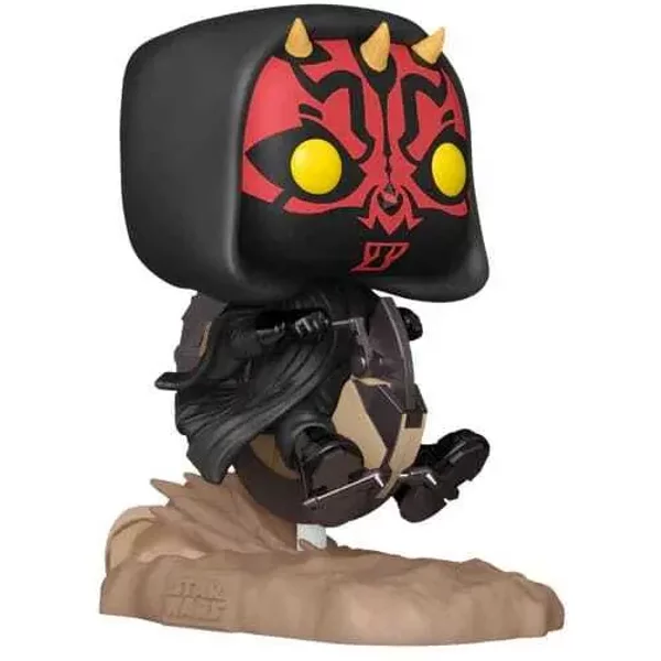 Figurine De Collection Vinyle Funko Star Wars Pop! Rides Deluxe Darth Maul On Bloodfin-image