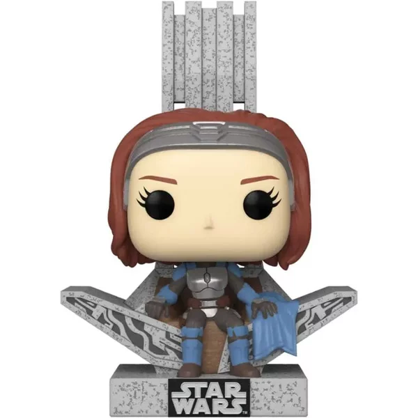 Figurine De Collection Funko Star Wars The Mandalorian Pop! Deluxe Bo Katan W/Throne-image