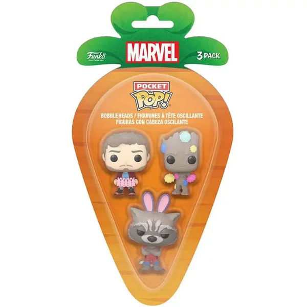 Figurine De Collection Funko Marvel Pocket Pop! Vinyl Gotg (X3)-image