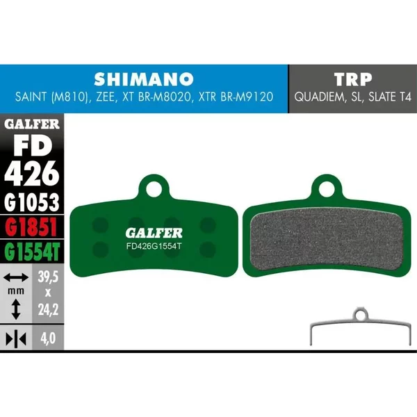 Bremsbelag Galfer Shimano Saint 810, Zee-image