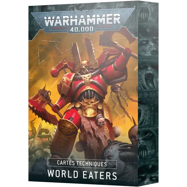 Figurine Games Workshop Warhammer 40K - Datacards V.10 World Eaters (Fr)-image