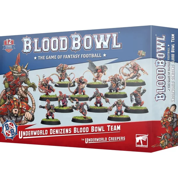 Figurine Games Workshop Blood Bowl - Team Goblin And Skaven : Underworld Denizens (X12)-image