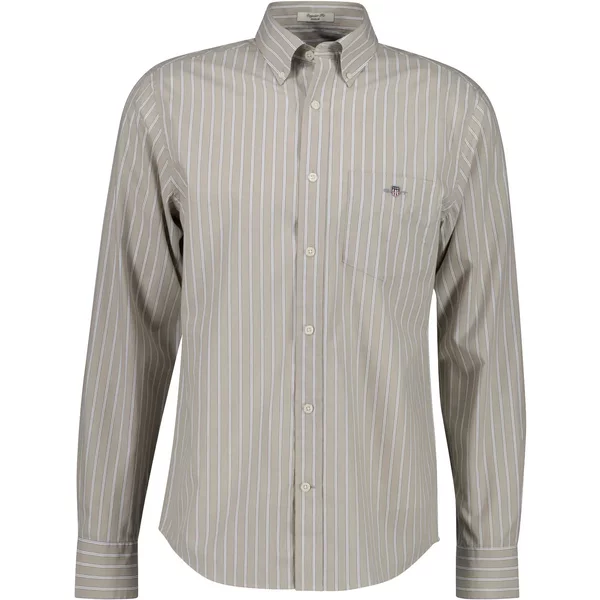 Chemise Manches Longues à Rayures Gant Reg Poplin-image
