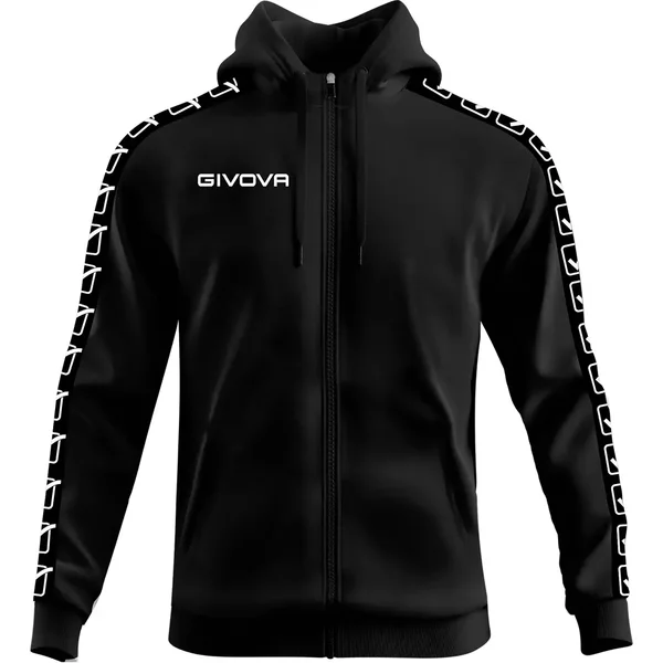 Sweatshirt à capuche bande full zip Givova