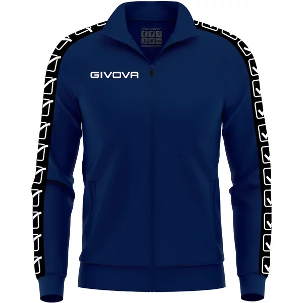 Gestrickte Trainingsjacke mit Streifen Givova