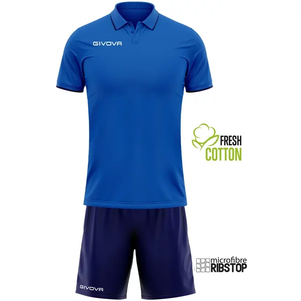 Ensemble polo et short enfant Givova Street