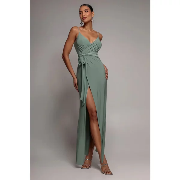 Wickelkleid Damen Goddiva Maxi-image