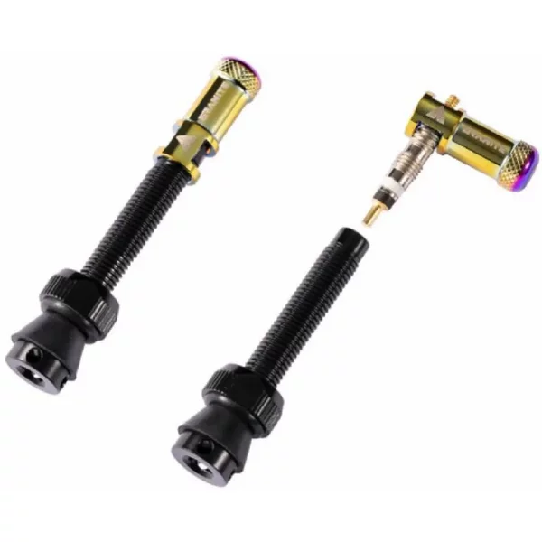 Valve Et Bouchons De Valve Demonte Obus Oil Slick Granite Design CNC Juicy Nipples-image