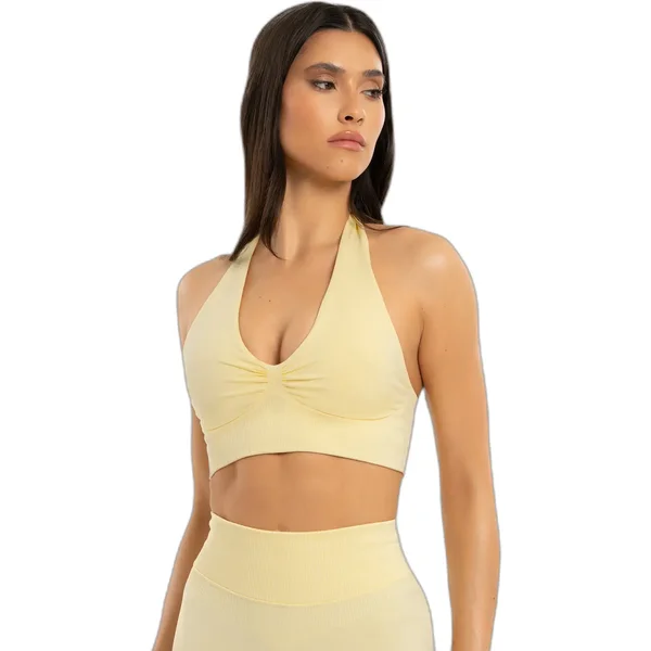 Sujetador halter de mujer Gym Glamour Seamless open back