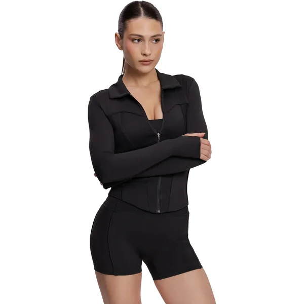 Women's zip-up jacket Gym Glamour Pilates Era