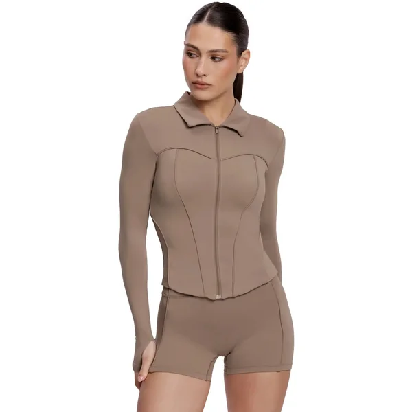 Giacca con zip da donna Gym Glamour Pilates Era