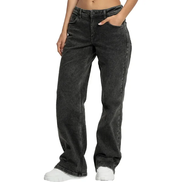 Jeans de pierna ancha largos mujer Gym Glamour