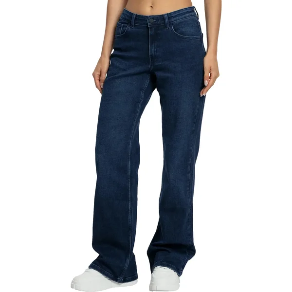 Jeans Wide Leg Lang Dames Gym Glamour