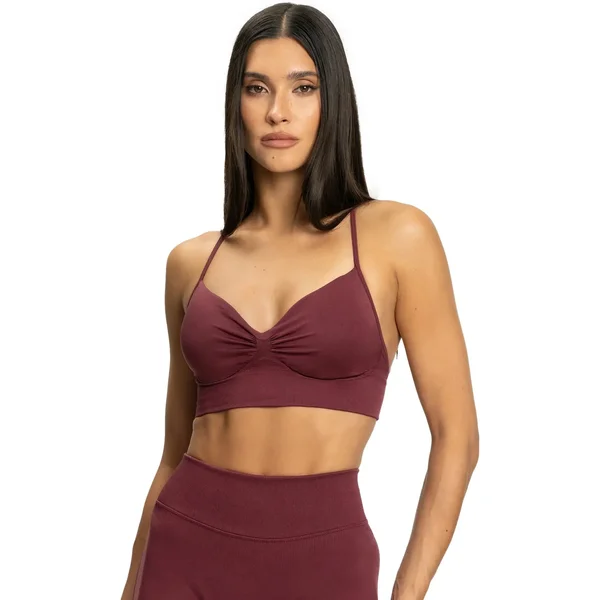 Brassière de escote en V mujer Gym Glamour
