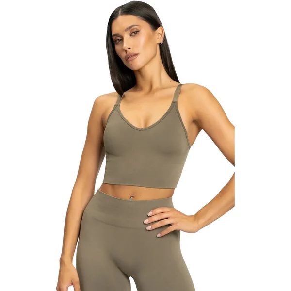 Camiseta sin mangas mujer Gym Glamour Second Skin