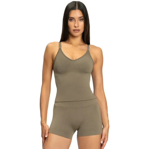 Camiseta larga de tirantes para mujer Gym Glamour Second Skin