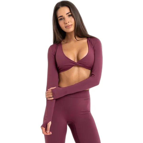 Long sleeve top for women Gym Glamour Shrug Glow