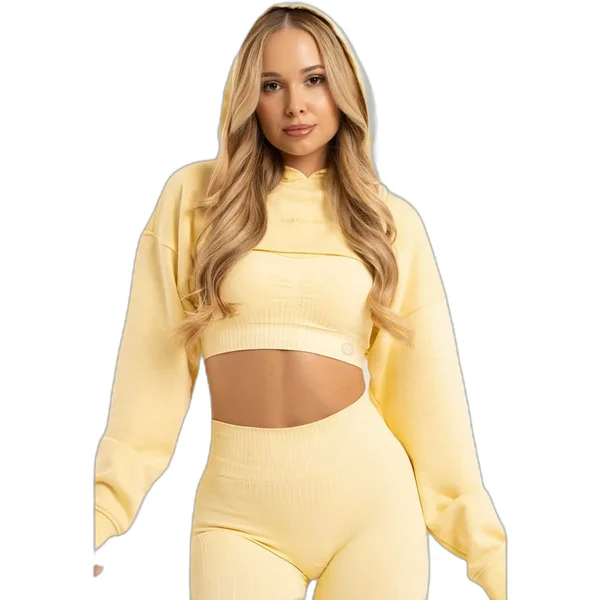 Crop Hoodie Damen Gym Glamour