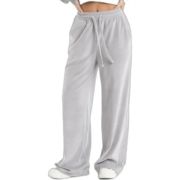Pantaloni da jogging in velluto donna Gym Glamour