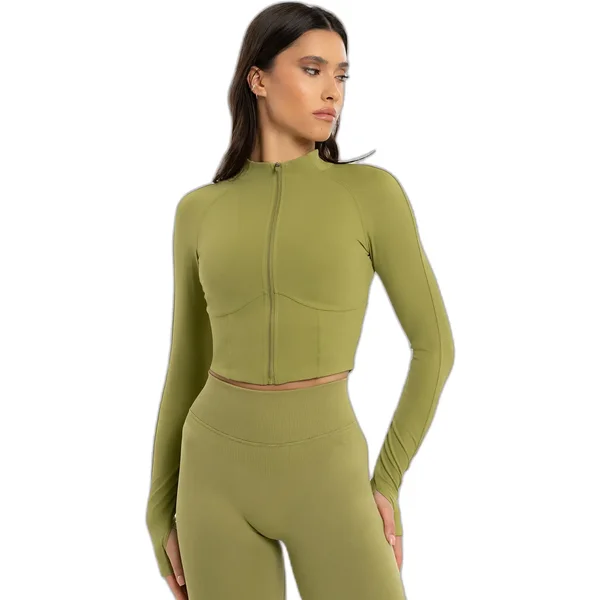 Women's Zip-up Sweatshirt Gym Glamour Corset