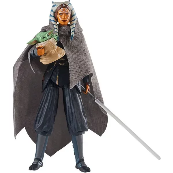 Figurine 2022 Ahsoka Tano & Grogu Hasbro Star Wars: The Mandalorian Vintage Collection-image