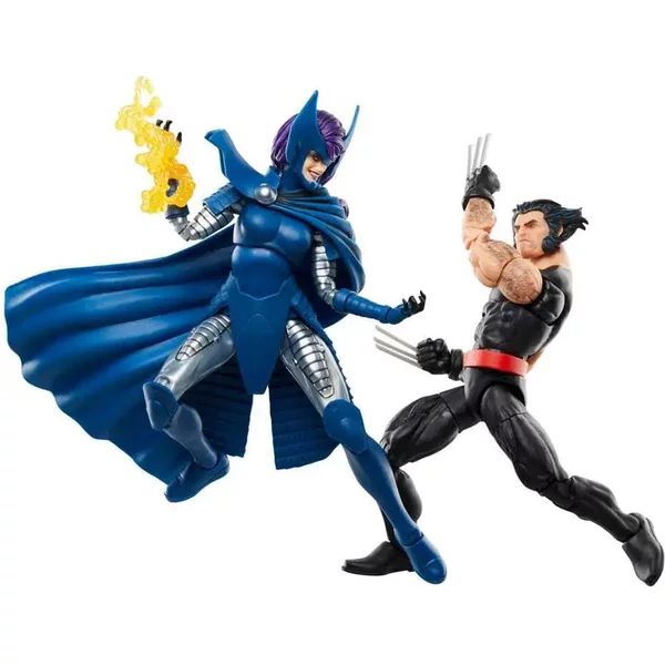 Figurine De Collection Hasbro Wolverine 50Th Anniversary Marvel Legends Wolverine & Psylocke (X2)-image