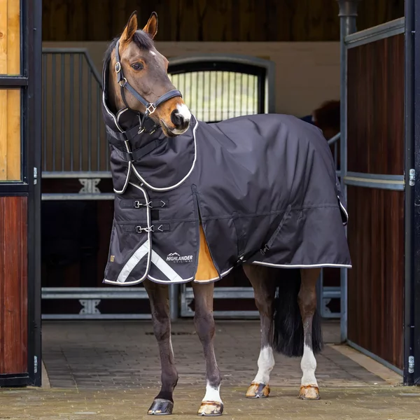 Couverture D'extéRieur Pour Cheval Avec Couvre-Cou Highlander Plus 200G-image