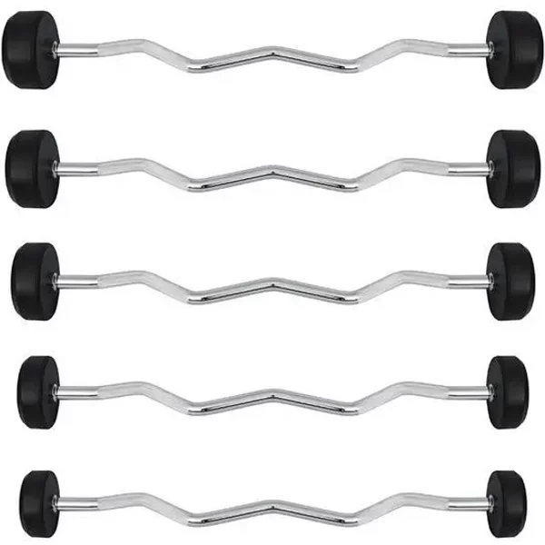 Barre de musculation caoutchouc bouclée HMS GSL-10