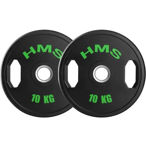 Disco per sollevamento pesi rivestito in gomma HMS TOG10 Olimpijski