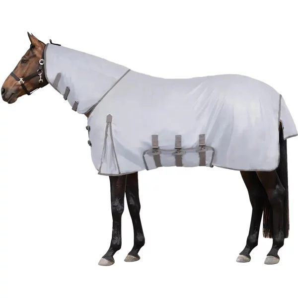 Couverture Anti-Mouches Pour Cheval Avec Rabat Ventral Horze Defender 200G-image