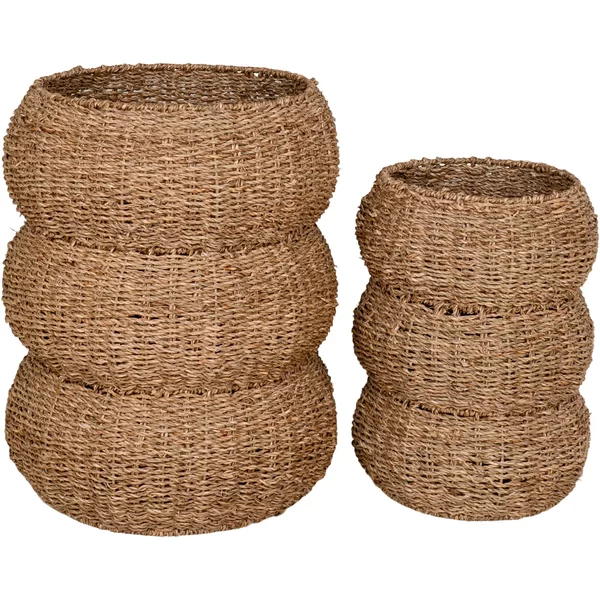 Panier De Rangement En Jonc De Mer, Ronds House Nordic Sarbas (X2)-image