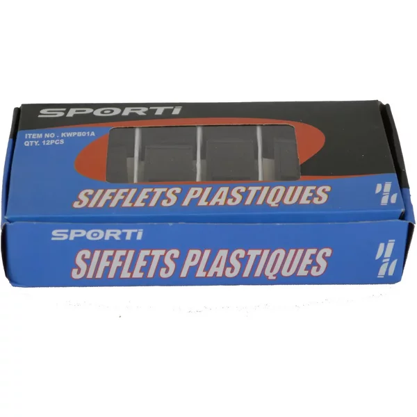 Sifflet plastique Sporti (x12)