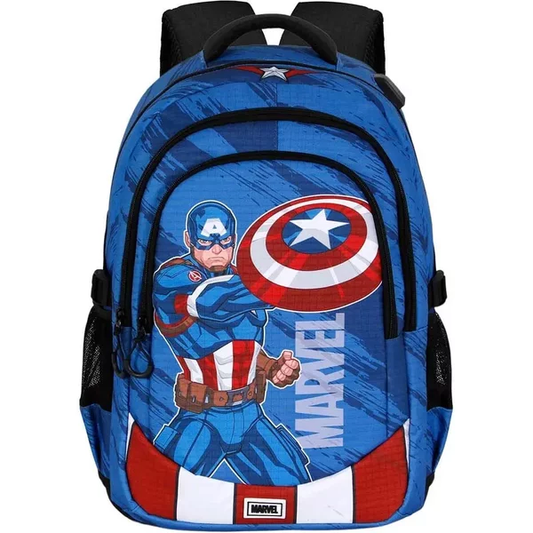 Sac à Dos Adaptable Enfant Karactermania Marvel Captain America Gears-image