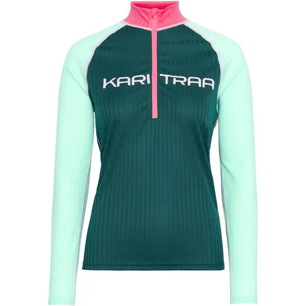 Langarm Shirt 1/2 Reißverschluss für Damen Kari Traa Ella