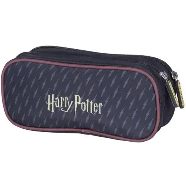 Trousse Rectangulaire Double Compartiments Enfant Kid'abord Harry Potter Gold-image