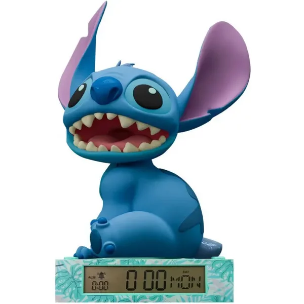 Lampe Avec Horloge Alarme Kids Licensing Disney Stitch 3D-image