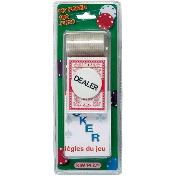 Jeux De Carte Poker Avec 100 Jetons Kim'Play-image