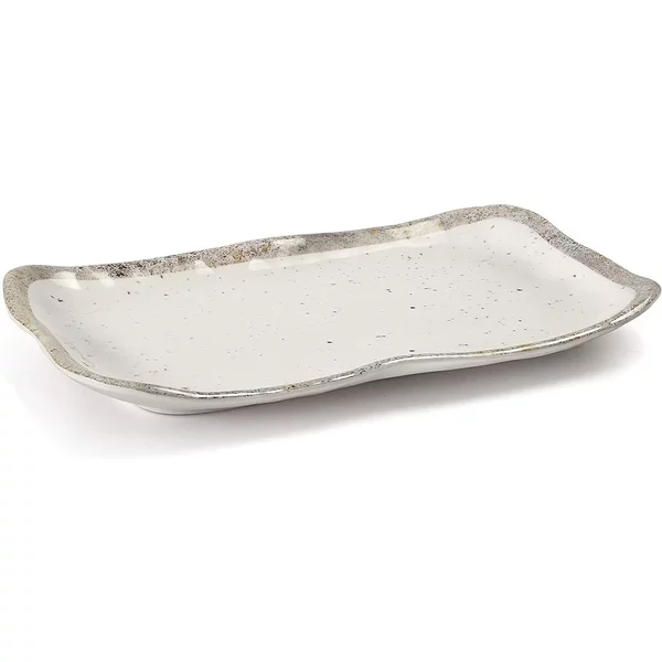 Rechteckige Platte Aus Melamin Lacor Earth 29X17,5X3 Cm-image