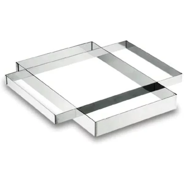 Rechteckige Platte Aus Edelstahl Lacor 18/10 - 31X48X5 Cm-image