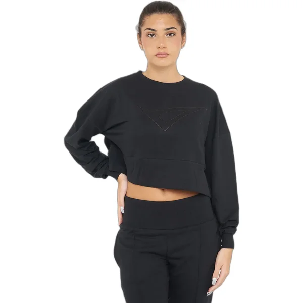 Felpa corta in cotone donna Legea Essence