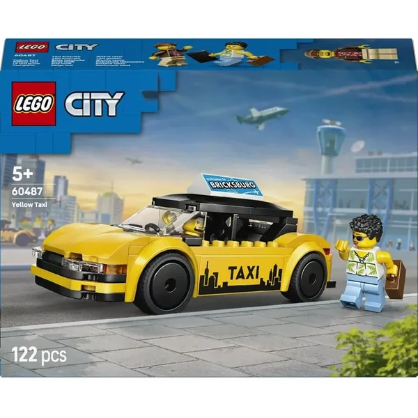Jeux De Construction Taxi Jaune City Lego-image