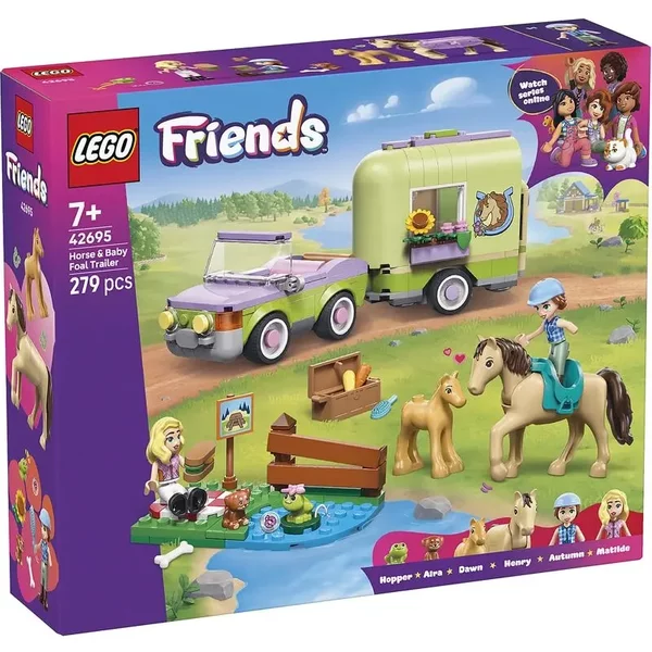 Jeux De Construction Remorque Cheval Et Poulain Friends Lego-image