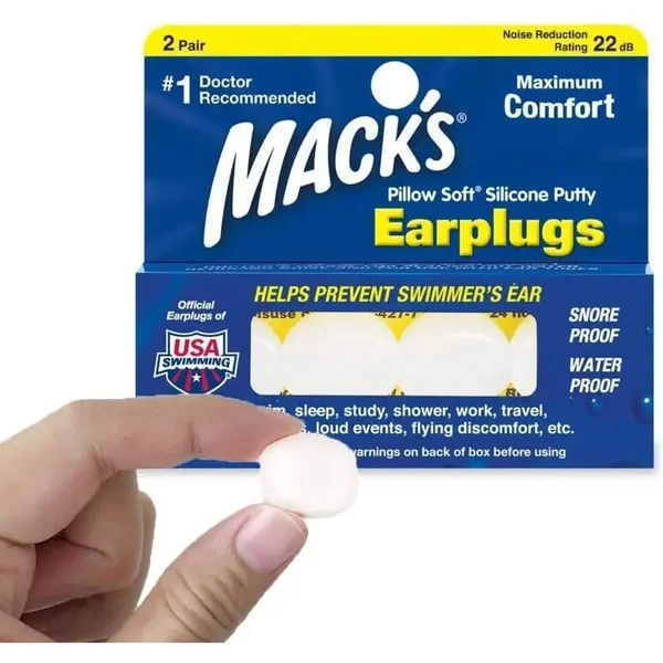 Tapones de natación Mack's Pillow Soft (x2)